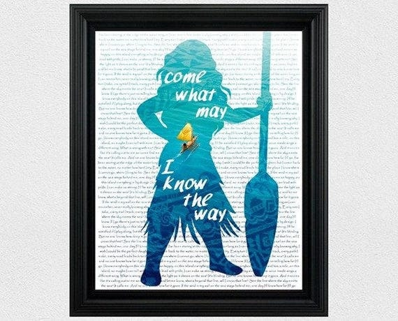 printable wall quotes Silhouette Princess Silhouette Moana Disney Moana Disney