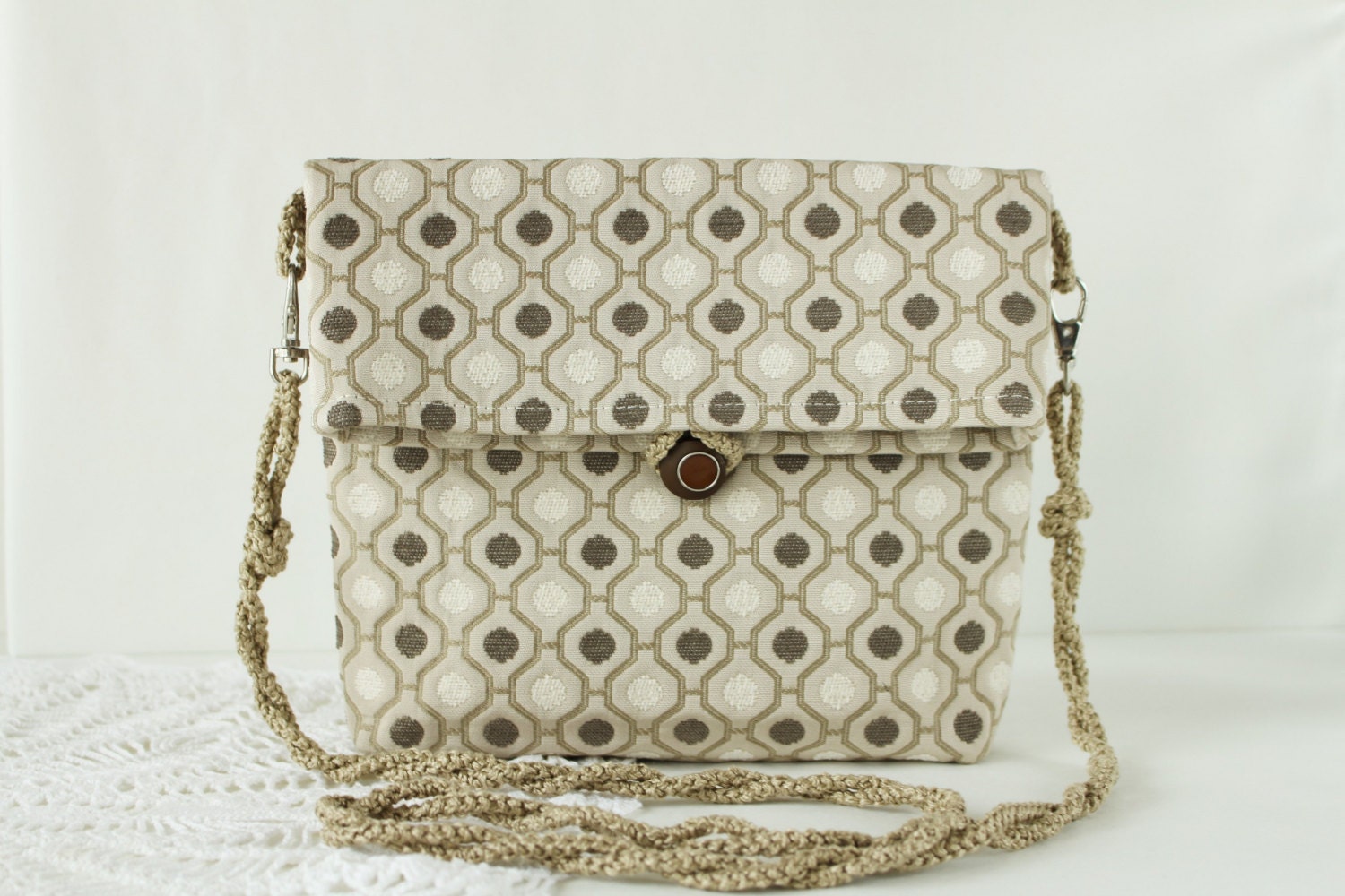 small fabric crossbody purse