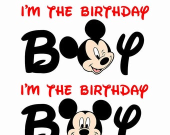 Download Mickey mouse birthday svg | Etsy
