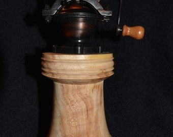 Beautiful Handmade Rock Maple Old Fashion Pepper Grinder