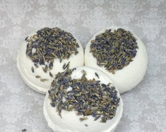 10 Lavender Bath Bombs, Natural Bath Bomb, Wedding Favors, Bath Bomb, Unisex Bath Bomb, No SLSA Bath bomb, Gift For her, stress relief