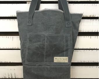 Waxed Canvas Tote Bag, Canvas Tote Bag, Wax Canvas Bag, Canvas Bag, Tote Bag, Handbag, Wax Canvas Tote, Tote Bag, Wax Canvas Bag, Bookbag