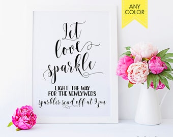 Sparkler send off sign Custom wedding sign Sparkler sendoff Sparkler sign Wedding sparklers Personalized Wedding sign Rustic signage