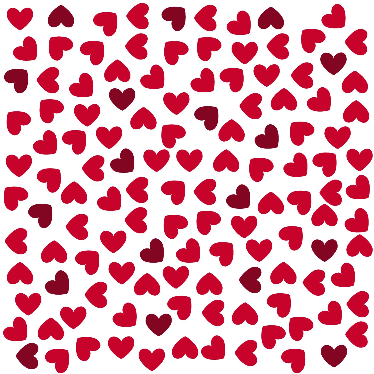 Red hearts Heat transfer vinyl HTV