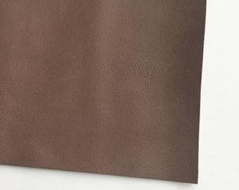 Deep Taupe Smooth Vegan Faux Leather
