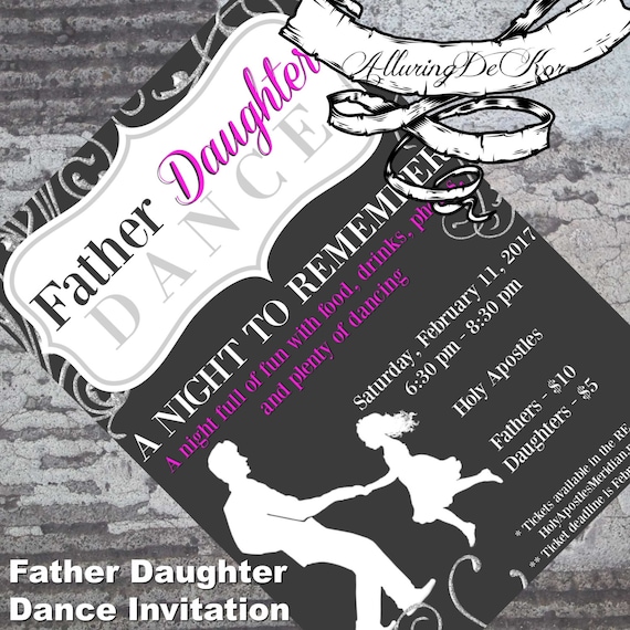 Father Daughter Dance Invitations 4