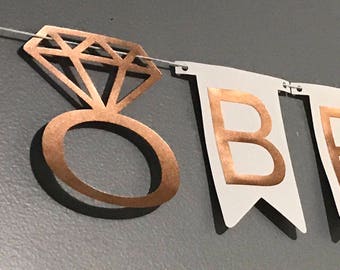 Rose Gold Bride to Be, Rose Gold Decorations, Bachelorette Party Decorations, Bridal Shower Decor, Bridal Decorations,