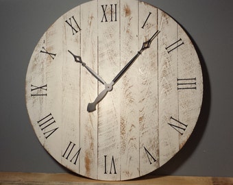 36" Large Rustic Wall Clock
