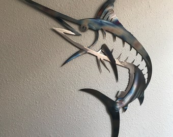 Metal Wall Art Fish compass marlin metal wall art home decor garden aluminum metal Metal Wall Art Fish compass marlin metal wall art home decor garden aluminum metal