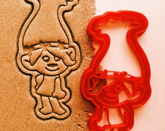 Cookie Cutter Troll Poppy cookiecutter cookies custom shape custom size custom picture mature