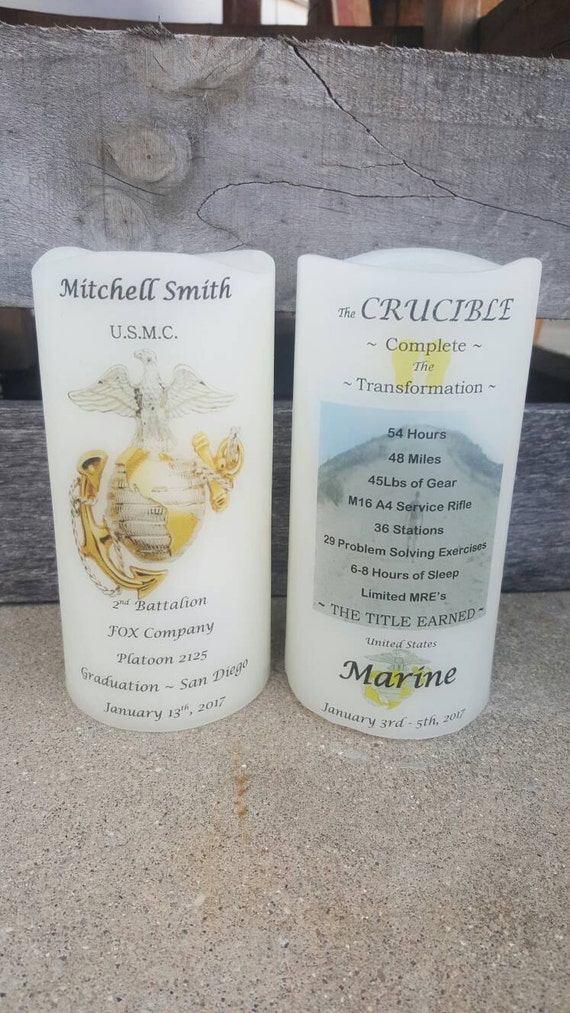 United States Marine Corps Graduation & Crucible Candle Have