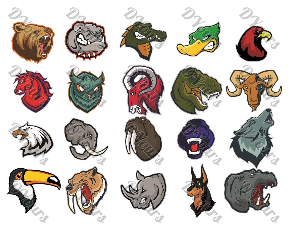 Angry Animals - SVG Logo Vector Clipart vol.1 - svg cdr ai pdf jpg ...