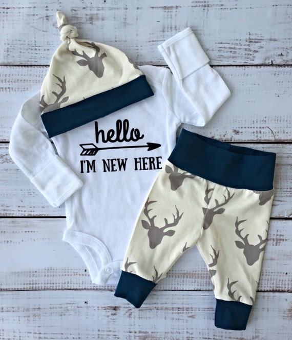 Newborn Baby Boy Going Home Outfit Personalized Baby Brother