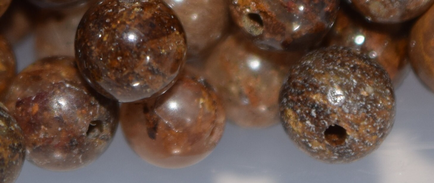 4mm Natural Petrified Wood Round Beads Fossilized wood