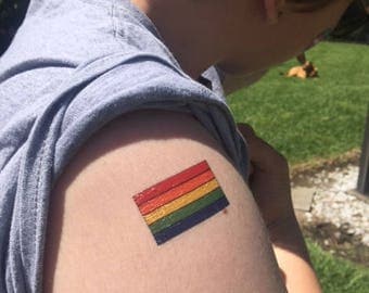 small gay pride tattoos girls