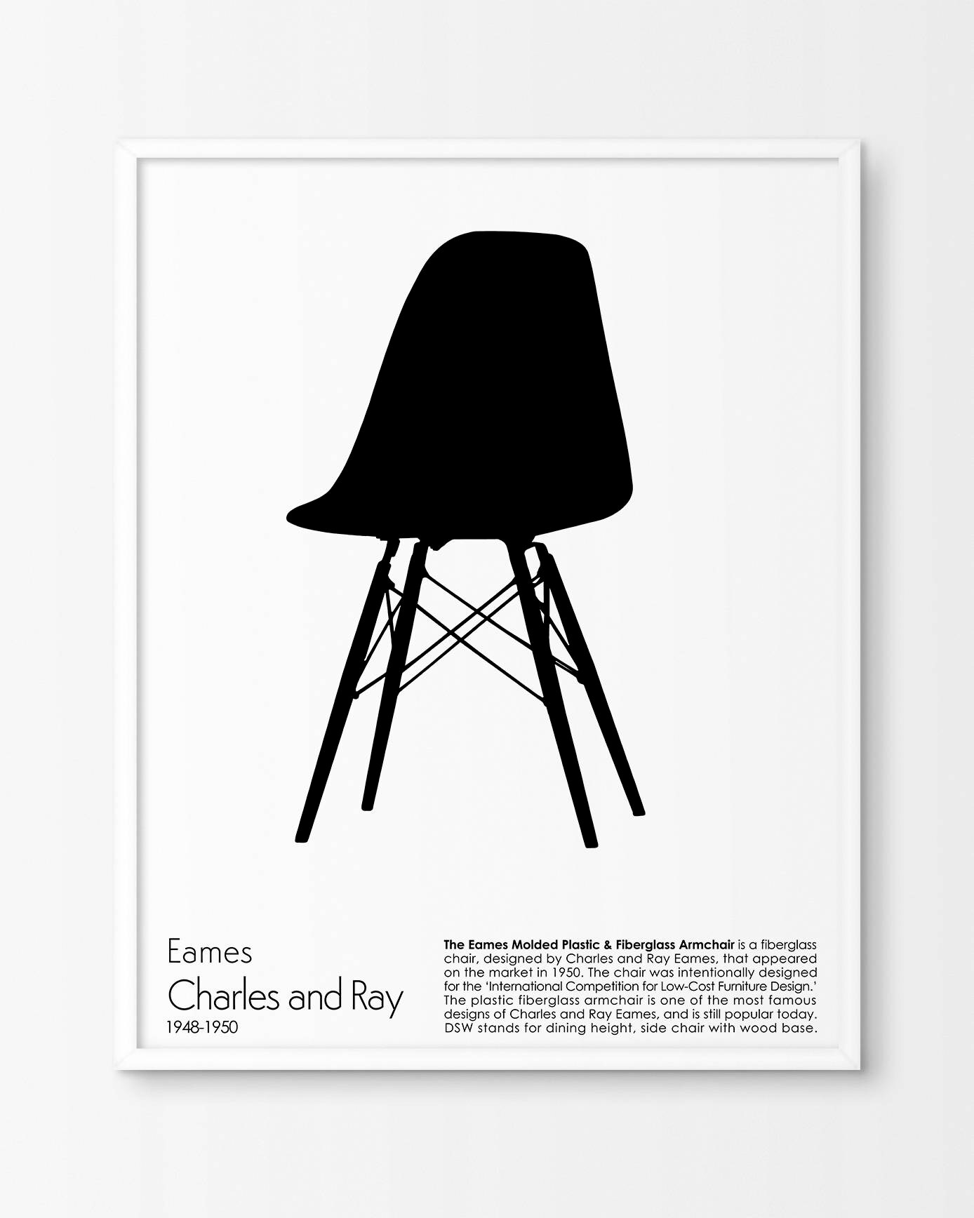 Chair PrintChair art Eames chair Print Retro print Modern