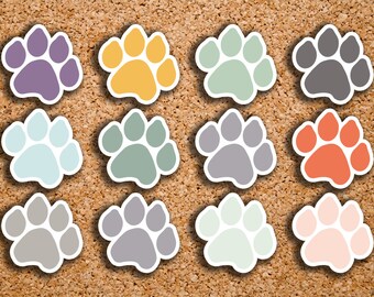 42 Paw, Pet, Dog, Cat, Animal Planner Stickers for 2017 Inkwell Press IWP-DC15