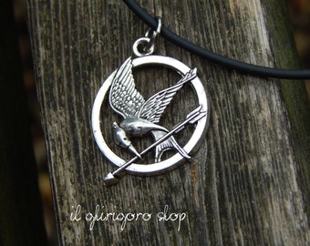 Harry Potter Deathly Hallows necklace/Hunger Games mockingjay