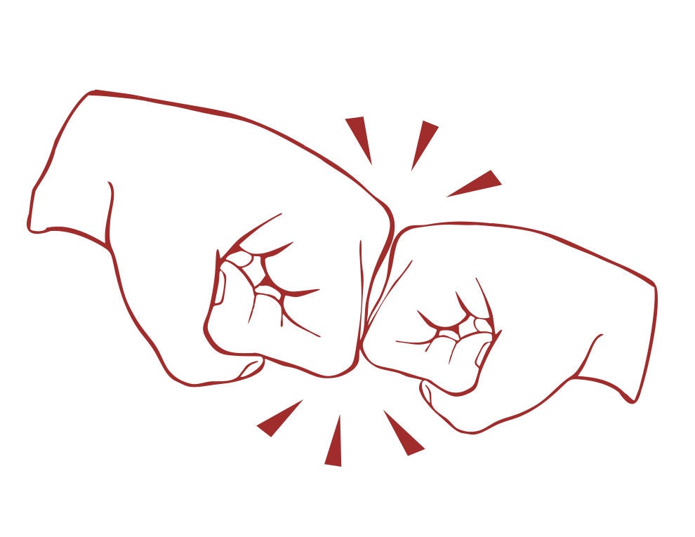 Download Best Friend Fist Bump - svg file from MamasControlledChaos on Etsy Studio