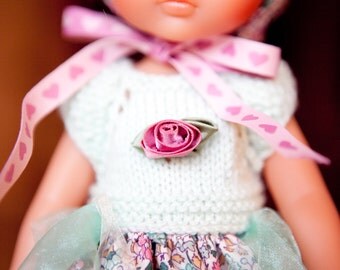 Robe et fichu rosée de printemps
