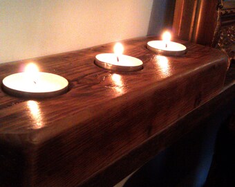 Candle Holder - Wood Candle Holder - Reclaimed Wood - HandMade - Rustic - Perfect Gift - Chunky Tables - Tea Light Holder - Valentine's Gift