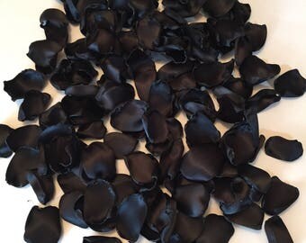Black Rose Petals/Wedding Rose Petals/Flower Girl Rose Petals/Gothic Wedding Rose Petals/Black Petals/Scatter Petals/Aisle Petals/Fake Petal