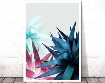 Tropical Leaf Printable, Botanical Wall Print, Tropical Wall Art Print, Digital Print Download, Botanical Leaf Art, Tropical Plant Print