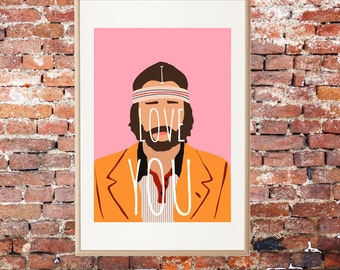 Richie Tenenbaum • Wes Anderson Print • Luke Wilson Print • Cool Art • Digital Art Print • Gift Print • Cool Art Print • Movie Quote • Movie
