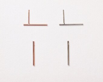 Long Bar Sterling Silver Stud Earrings,Bar Silver Earrings,Simple Bar Stud Earrings,Simple Silver Earrings,Bar Earrings,Anniversary Gift