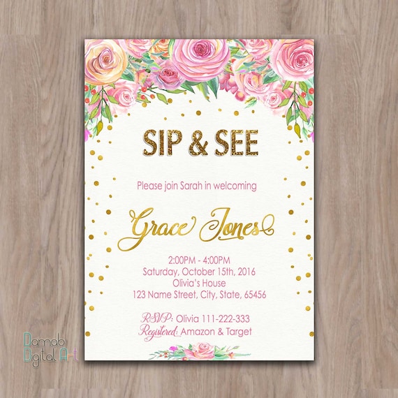 Sip N See Invitation Wording 7