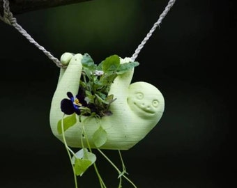 Hanging Baby Sloth Planter, Succulent Planter, Air Planter Many Colors