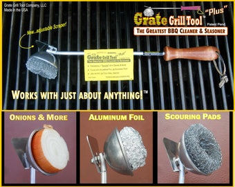 BBQ Grill Cleaner & Seasoner Tool...use on oven racks too!