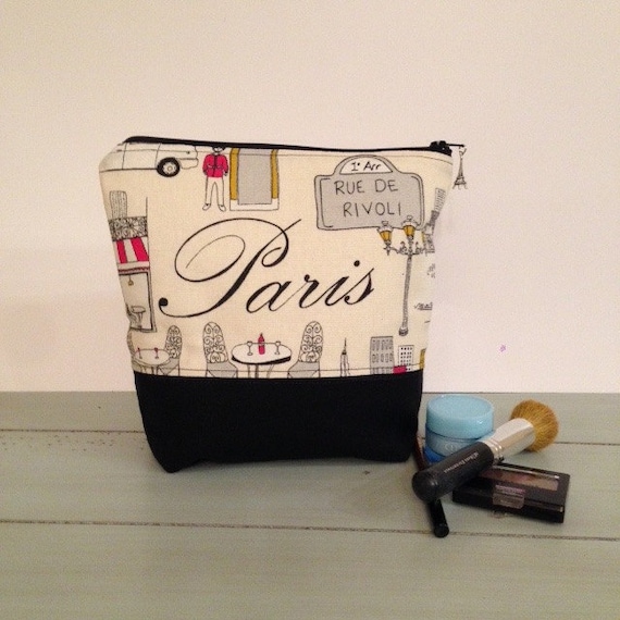 Paris Cosmetic Case Large Makeup Bag Travel Bag Girlfriend