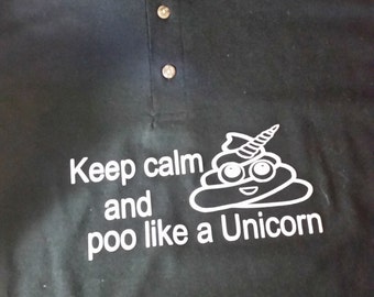 Keep Calm and Poo like a Unicorn T-shirt