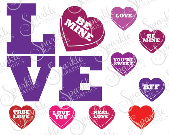 Download Love Hearts Cut File Heart Valentines Day SVG Valentine ...