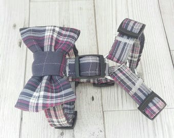 Dog Harness - Chihuahua Harness - XXS Dog - XXXS Dog - Dog Leash - Dog Bow Tie Collar - Floral Dog Collar - Dog Collar - Small Dog Collars