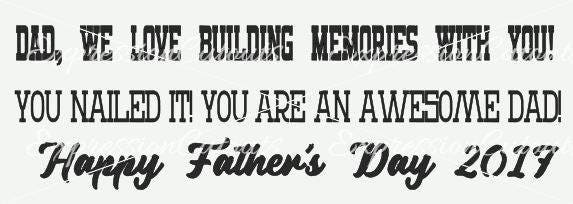 Download Father's Day Hammer SVG and DXF cutting files