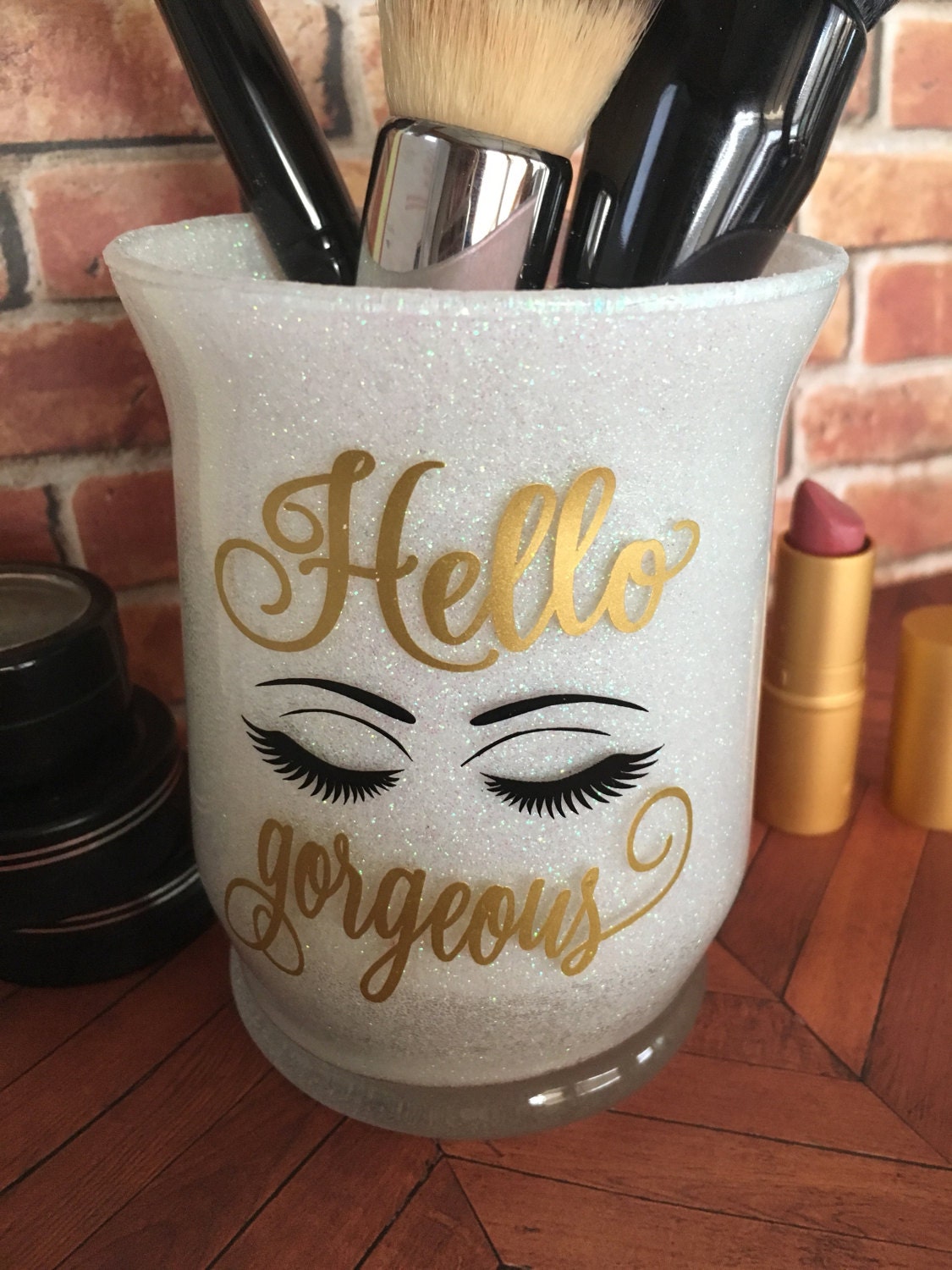 Glitter Makeup Brush Cup Holder Makeup Brush Cup Glitter