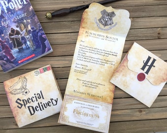 Digital Party Invitation - Customizable - Harry Potter Themed Party Invite