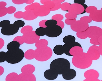 Minnie Mouse Head Confetti, Minnie Mouse party decoration, table scatter, Mickey Mouse party decoration, Minnie Mouse Party, Pink Minnie