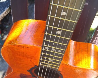 Nylon Acoustic Guitar with Piezo 24 1/2" scale, Eldridge Knight Theme
