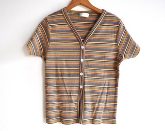 Review for Rainbow Striped Knit T-Shirt yv42249