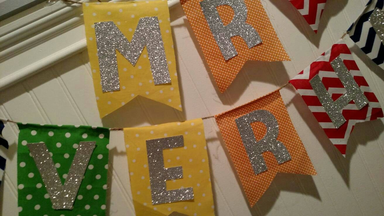 Name banners fabric banner fabric room decor by GraceMarie04