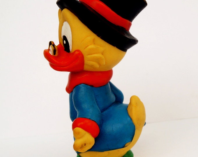 Vintage, rubber toy uncle - Children rubber toy uncle duck - cartoon rubber toy - children's gift - Christmas gift