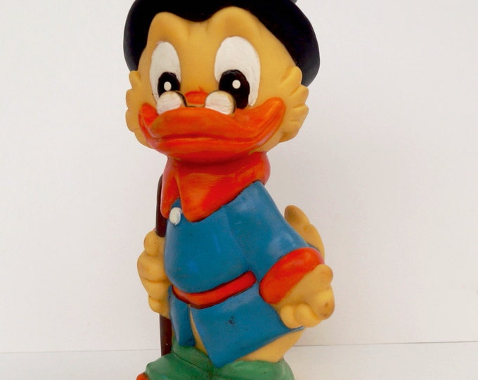 Vintage, rubber toy uncle - Children rubber toy uncle duck - cartoon rubber toy - children's gift - Christmas gift