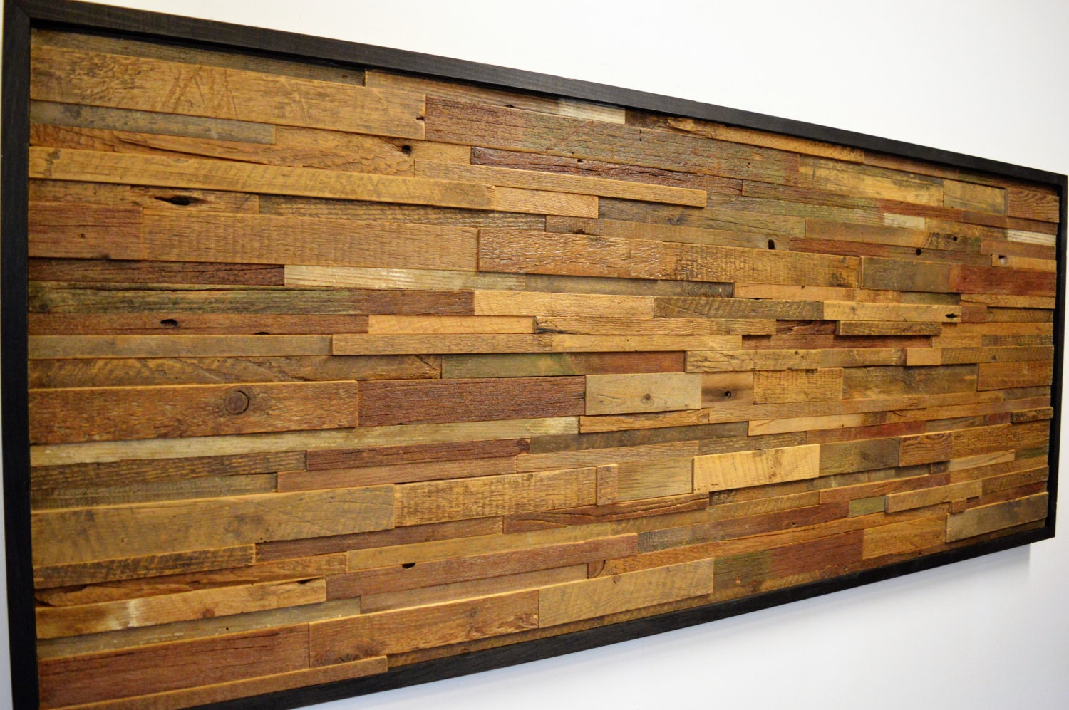 Reclaimed Barn Wood Wall Art Horizontal Slats FREE