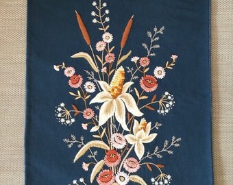 Mid century 60s 70s stitched wall hangings tapestry wall decoration