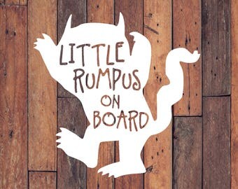 Decal | Baby on Board Decal | Little Rumpus on Board Decal | Little Rumpus on Board | Car Decal
