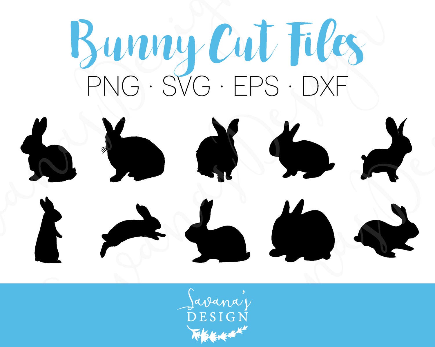 Download Easter rabbit svg, bunny cut files, bunny dxf, bunny ...