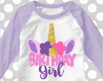Unicorn svg, Unicorn birthday, Birthday girl svg, iron on Transfer, eps, Unicorn shirt, Unicorn horn svg, Sparkle svg, birthDAY svg, party